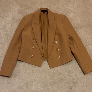 Express Small Tan Double-Breasted Women's Jacket